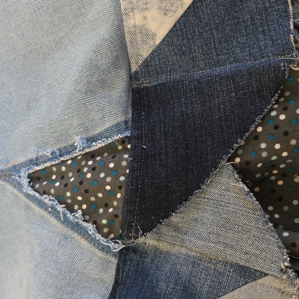 Upcycled Molly Made It  skirt with polka-dots and flowers - Picture 6 of 13